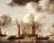 让 范 得 卡佩勒 : Dutch Yacht Firing a Salvo